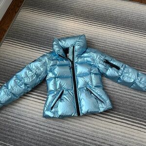 Girls SAM Ice Blue Freestyle Puffer Winter Jacket.  sz 4